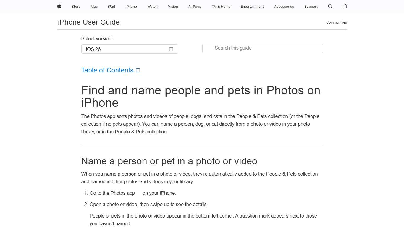 Find and name people and pets in Photos on iPhone - Apple Support