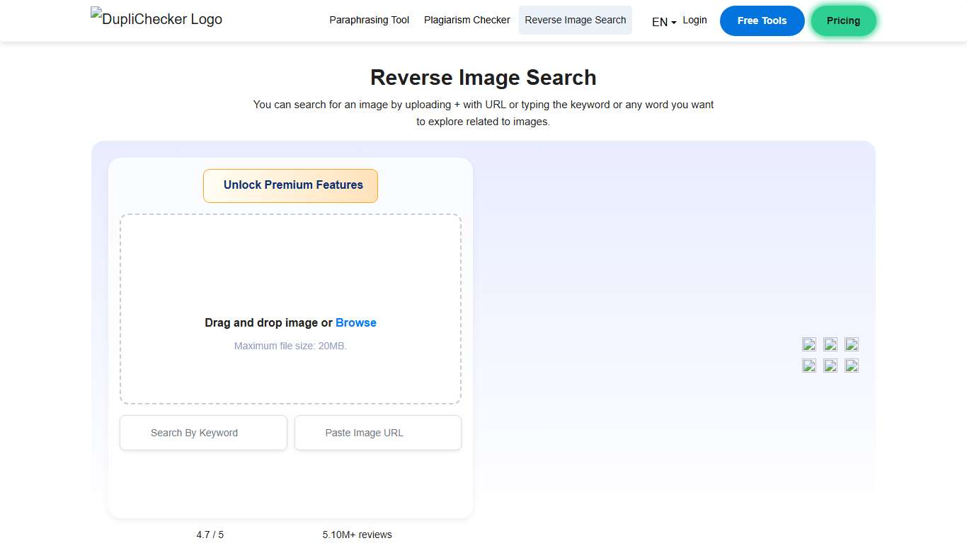 Reverse Image Search - Find Similar Images Duplichecker.com